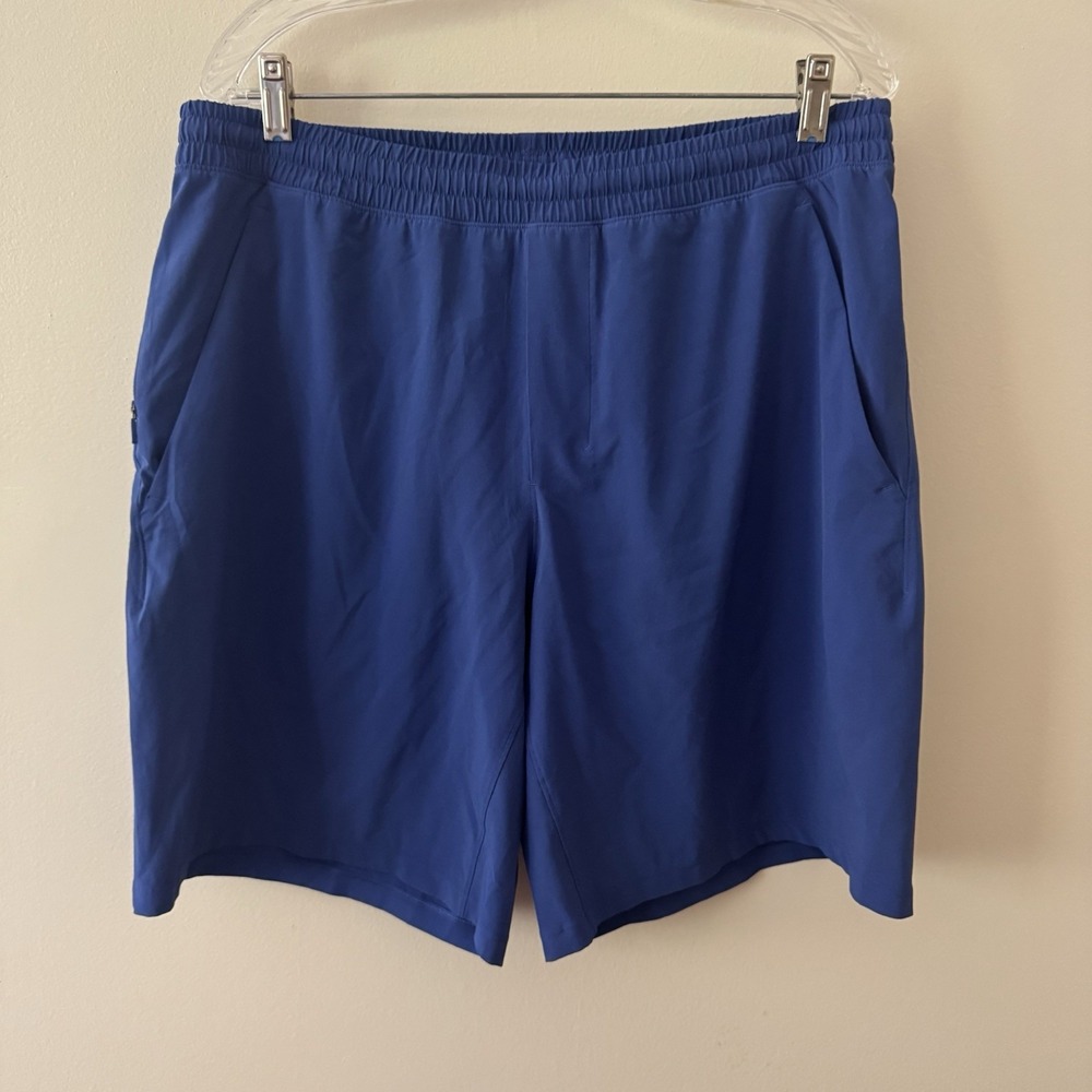 Lululemon Pace Breaker Shorts Mens XL 9" Mesh Lined Blue Active Fitness Running